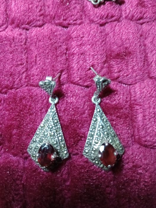 Set argint 925,made in italy,lucrate manual model unicat!