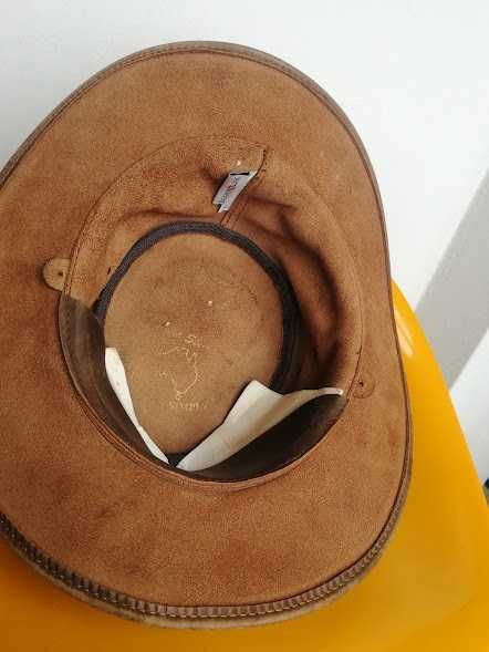 каубойска шапка дебела естествена кожа