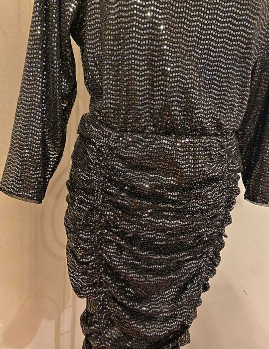 Rochie incretita cu paiete si maneca 3/4 Orsay