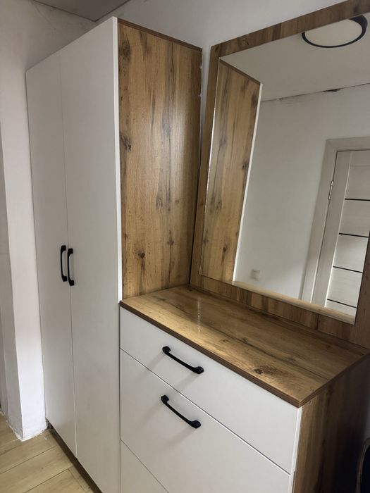 Прихожая стеллаж, обувница, зеркало