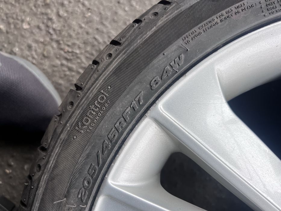 Roti bmw originale seria 1 -5x120 r17 - 205/45 r17 anvelope - 1500 lei