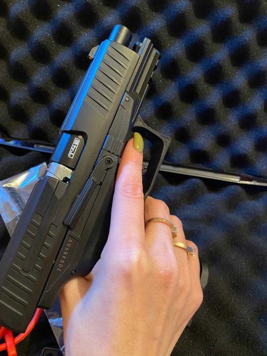 Pistol Airsoft Walther PPQ Modificat 22jouli cal.43 BileDeCauciuc