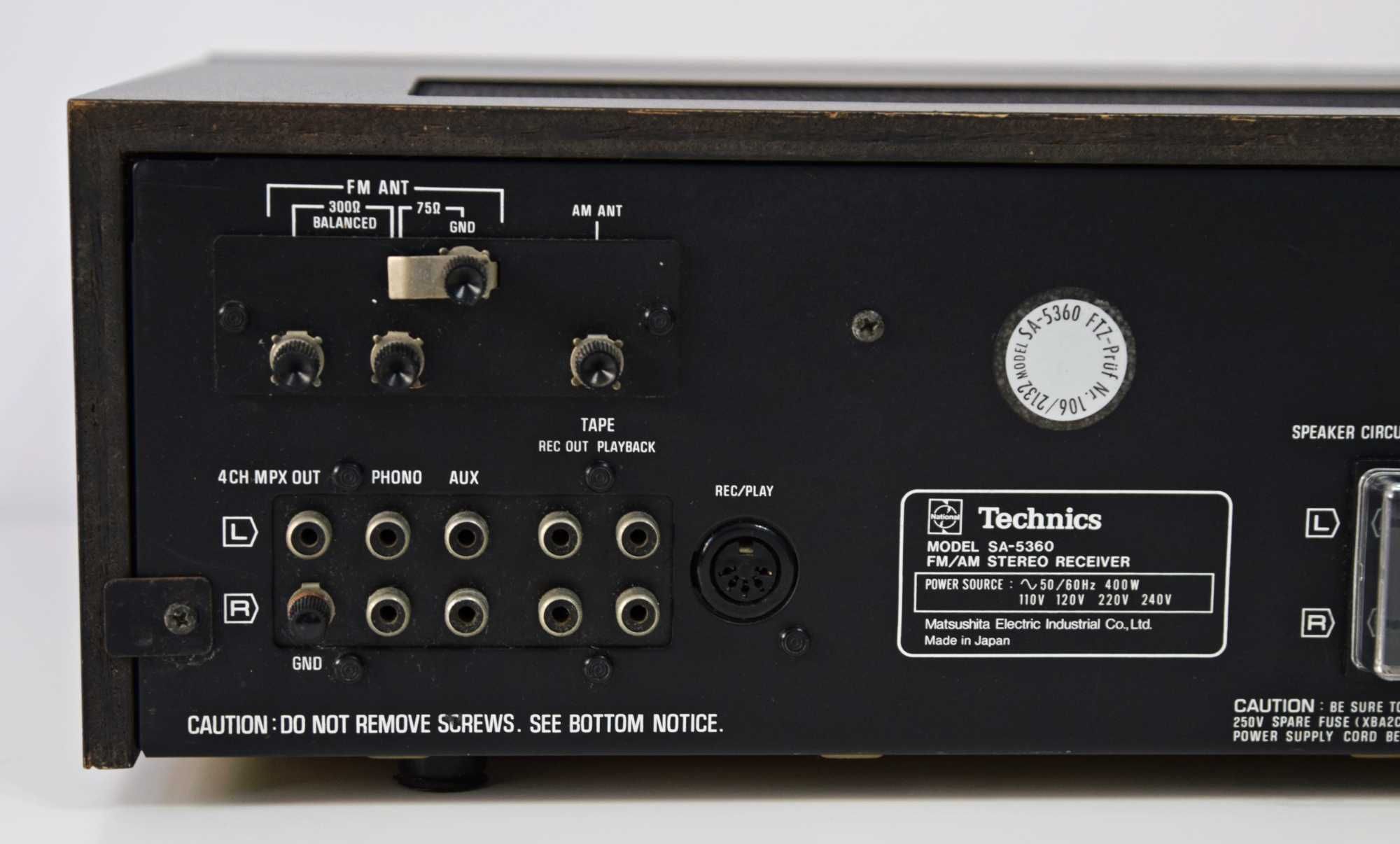 Amplituner Technics SA-5360, amplificator