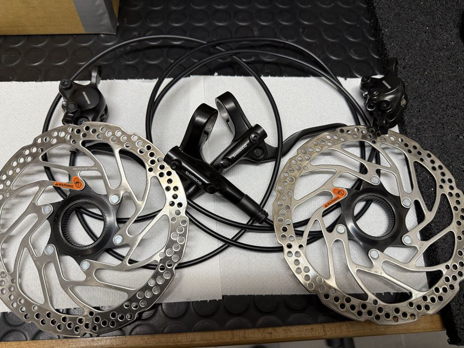 Frana Shimano BL-MT201 + BR-MT200 fata+spate+discuri