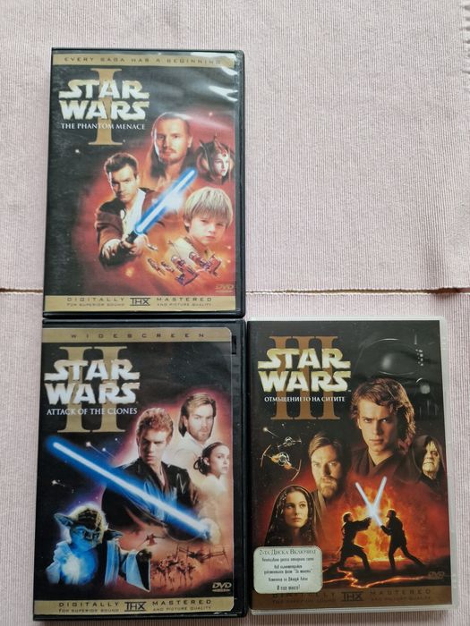 DVD StarWars 1,2,3