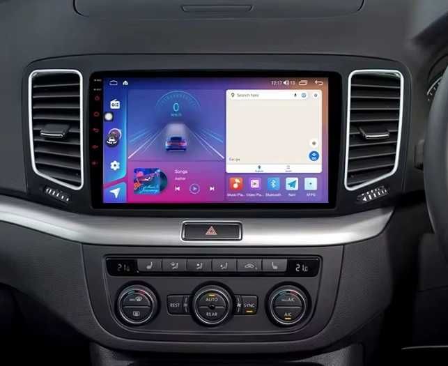 Мултимедия 9" за VW Sharan II Android 13 навигация CARPLAY GPS RDS