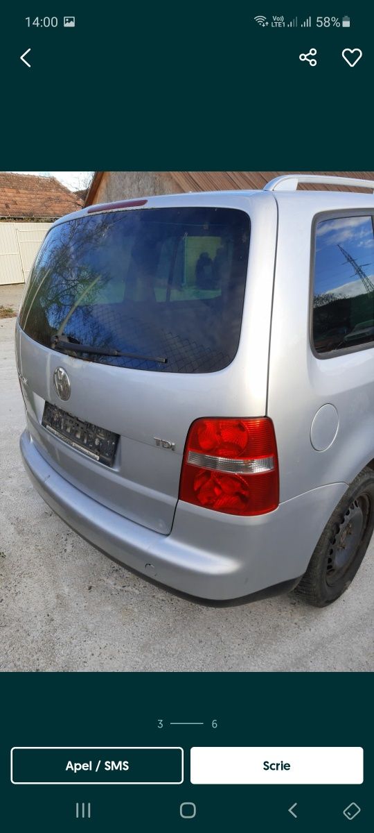 Orice piesa vw touran 1,9 tdi