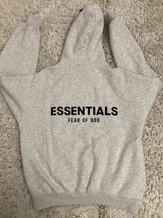 Essentials hoodie сиво