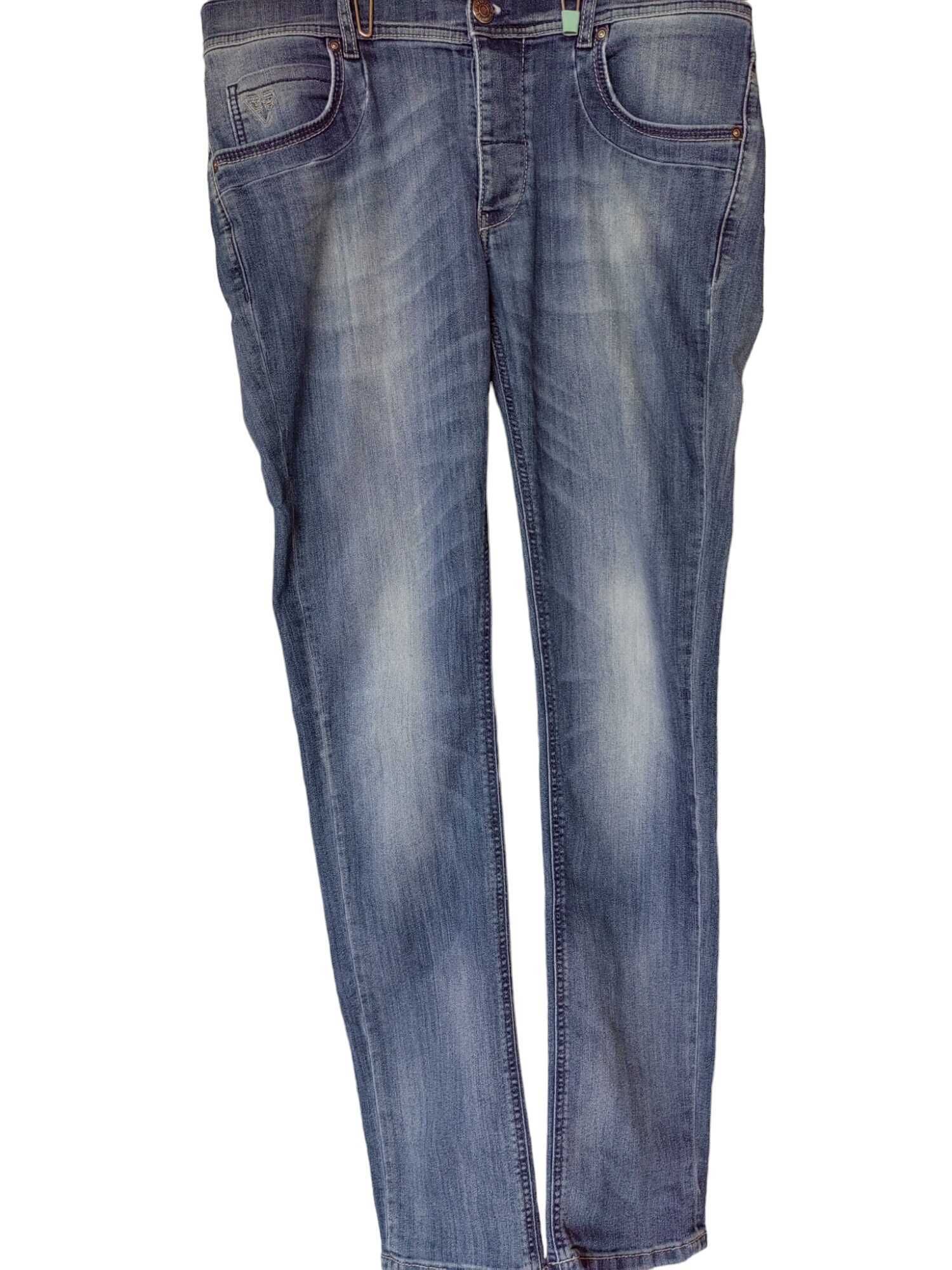 Мъжки дънки с избелял ефект FiftyFour, Skinny Fit, 110x45 см, 34