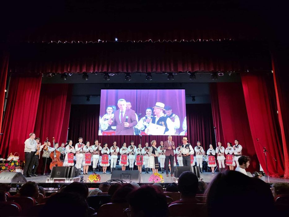 Proiecție pe ecrane led sau videoproiector  din 4 surse. Mixare video