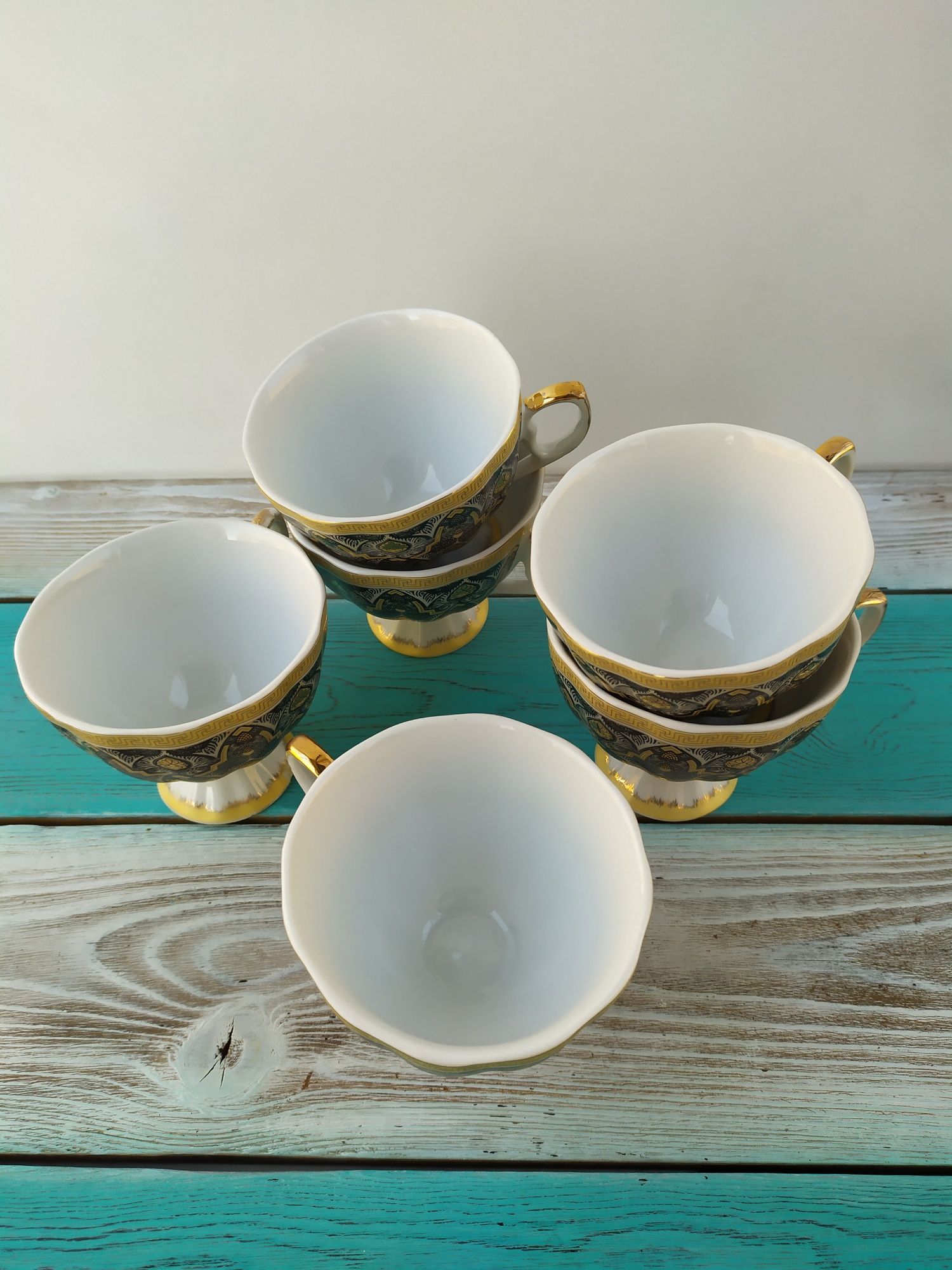 Чайные чашки, шесть штук. Японский фарфор Yamasen.