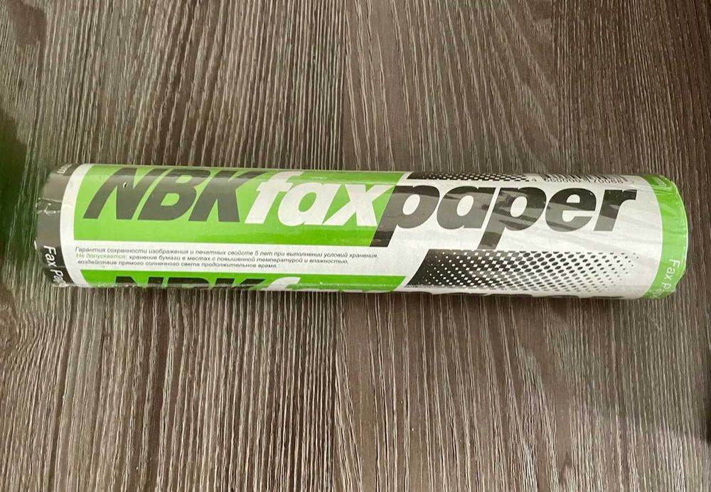 Продаю 1 рулон бумаги NBK для факса 216 мм NBK FAX PAPER