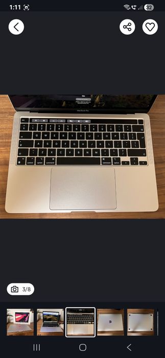 MacBook Pro M2 / 8GB RAM / 512GB / Touch Bar / Touch ID / 13.3''