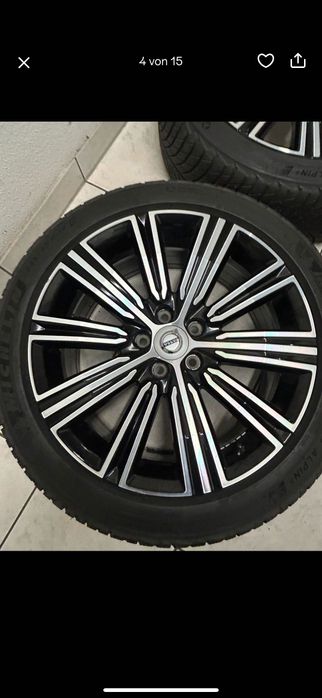 Vând jante cu anvelope iarnă originale Volvo 235 45 r18 s60 s90
