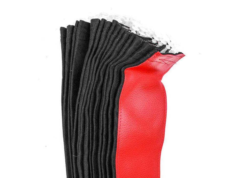 Perdele pentru camion, 4 piese / negru + roșu