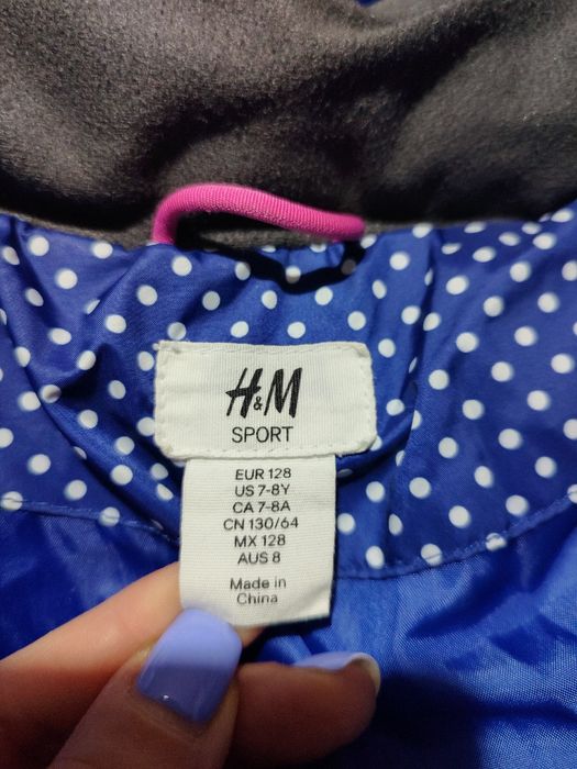 Яке H&M зимно за момиче 7-8г, 128см