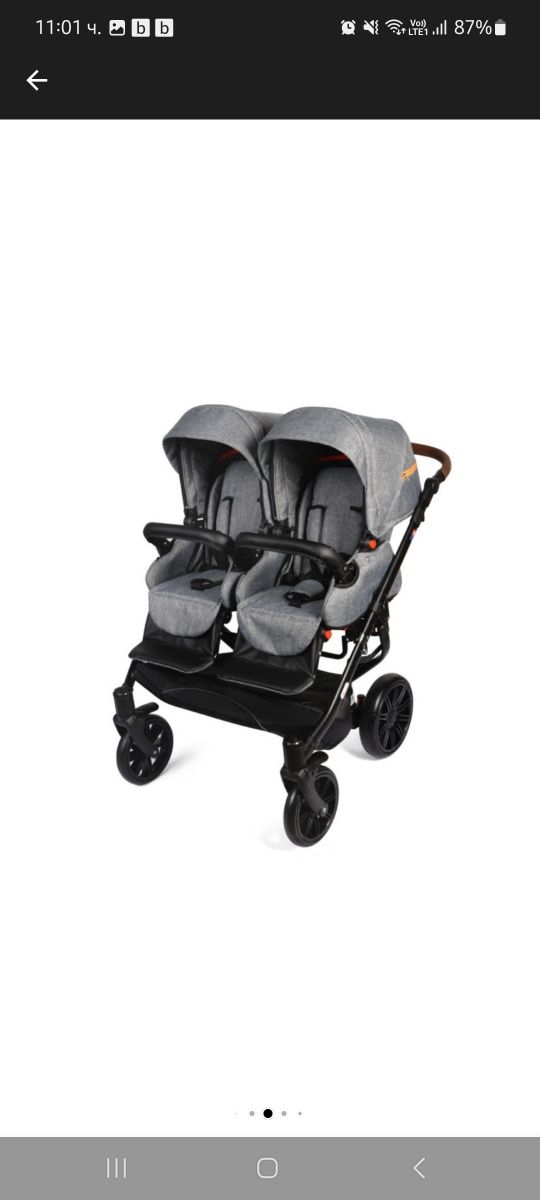Детска количка за близнаци Dorjan quick twin  3 в 1