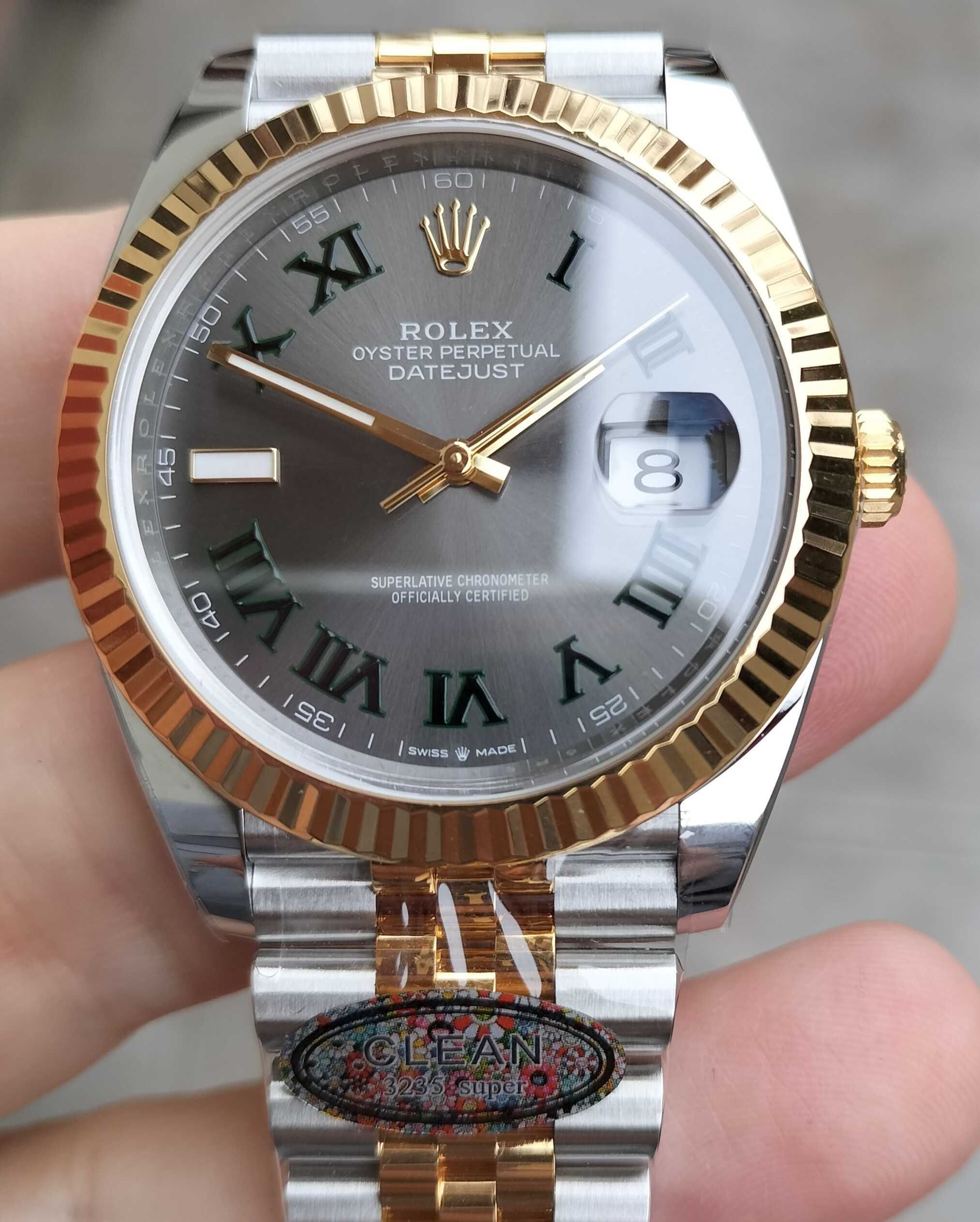 Rolex Datejust Wimbledon Gold 41 mm Jubilee Clean VR 3235 904L