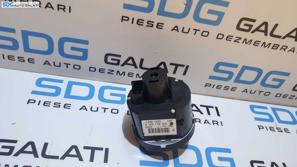 Comutator Bloc Lumini Cromat cu Proiectoare Functie Auto Volkswagen CC 2012 - 2017 Cod 3C8941431A