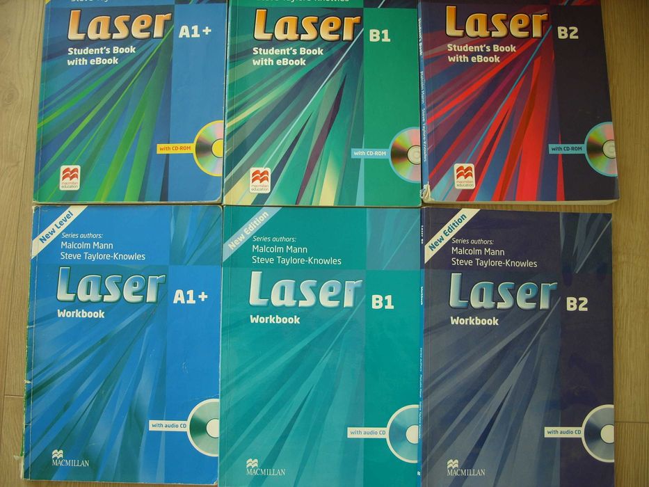 Учебници и терадки по английски Laser А2 и B1