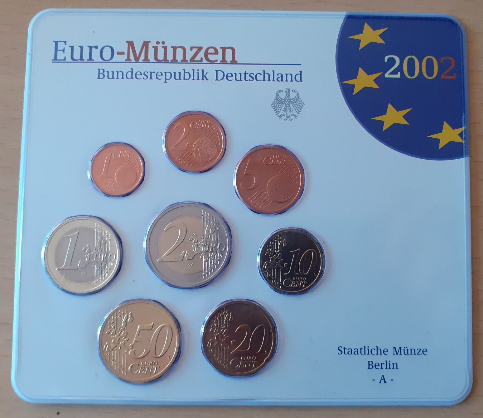 Set colecție Germania/Luxemburg 2002/2003Euro monede necirculate,2002