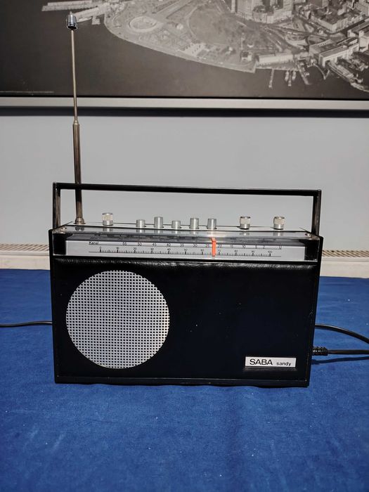 SABA Sandy radio vintage portabil, 4 benzi de undă,