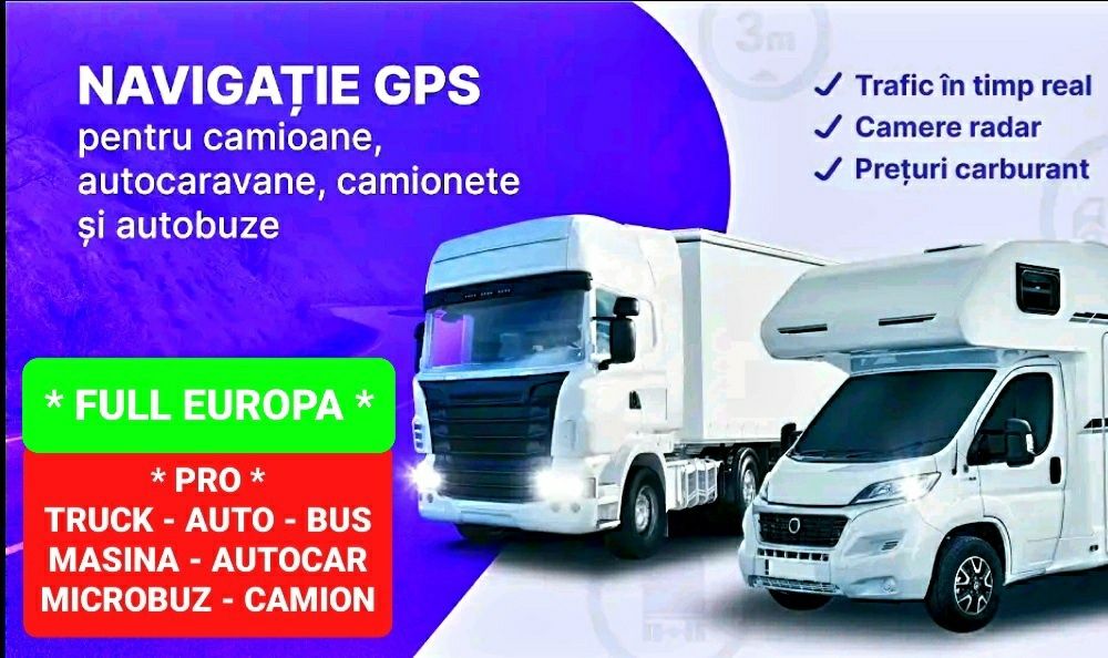 GPS*Masina-Camion-Auto-Bus-Tir-Truck*NAVIGATIE*2024*Camioane*Microbuz