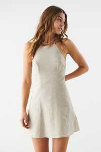 Дамска лятна рокля ленен бленд XS/S