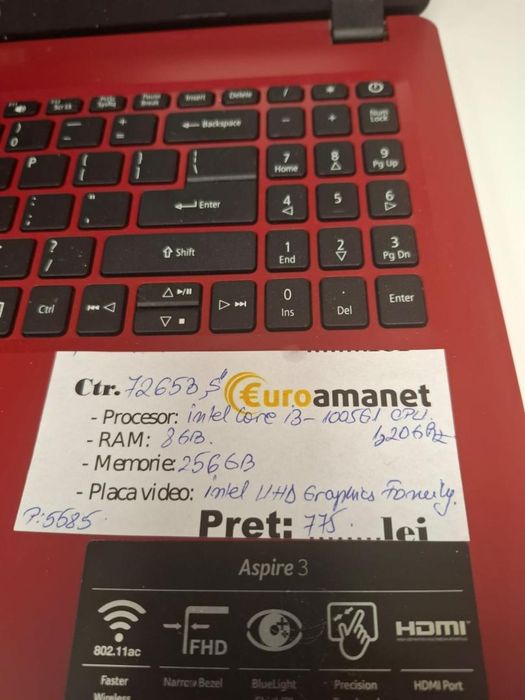 Laptop Acer Aspire 3 A315-56 -P-