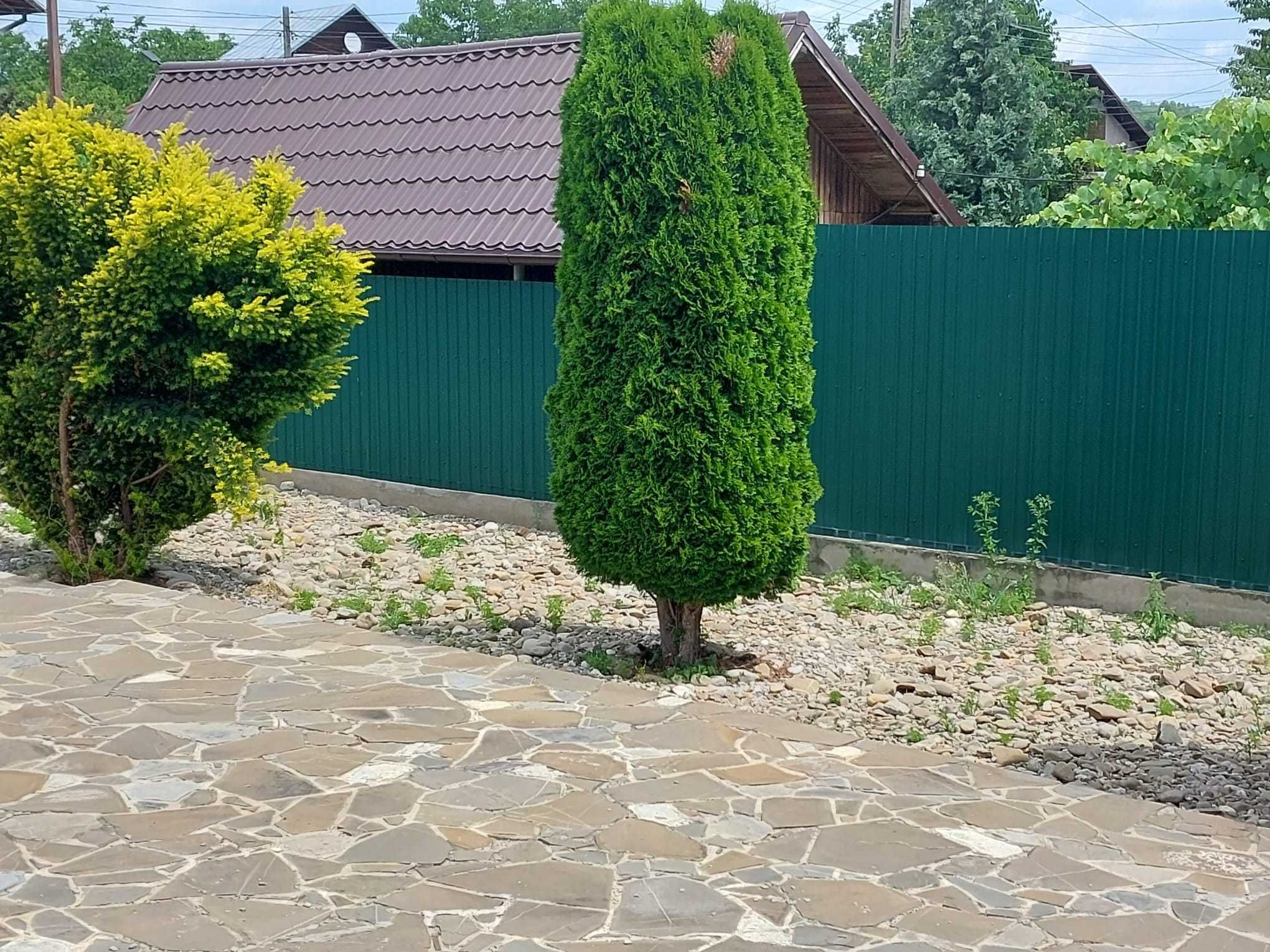 Dau gratis 2 camioane de piatra de rau din curte
