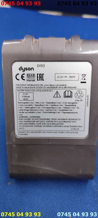 acumulator aspirator Dyson V6 SV03 defect nu se mai aprinde ledul