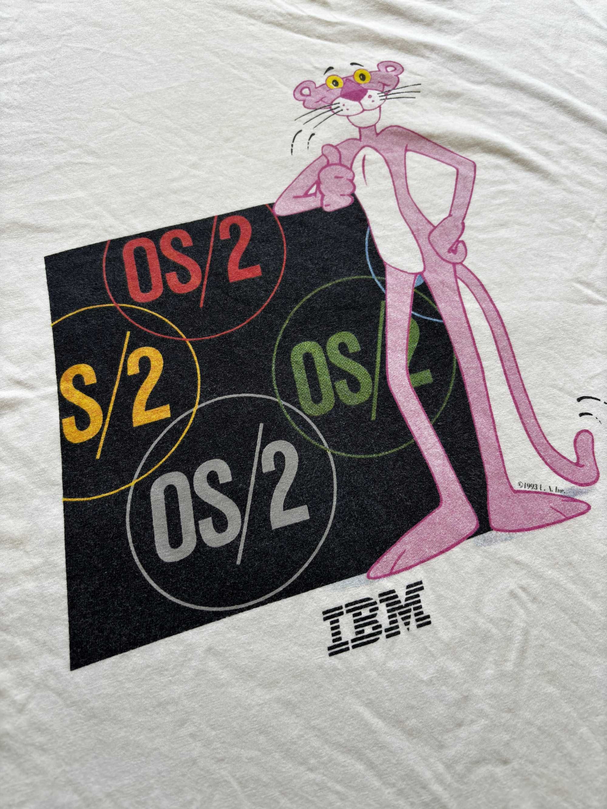 RAR Tricou Vintage Pantera Roz X IBM Pink Panther 90s Retro Funky Cool