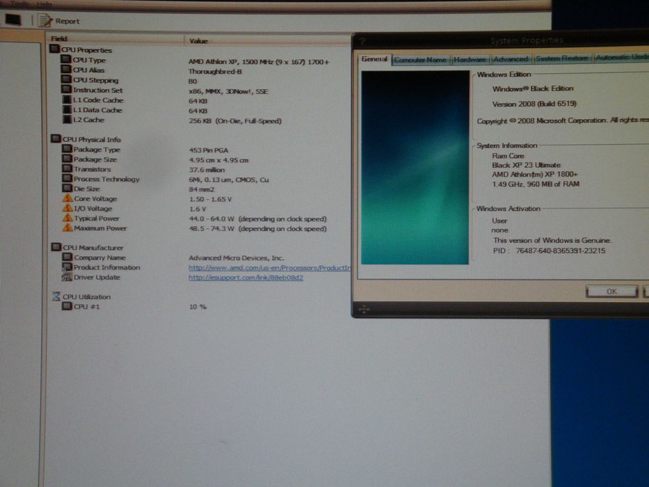 Retro vintage Procesor AMD Sempron 2200+ 1500 Mhz SDA2200DUT3D sk462