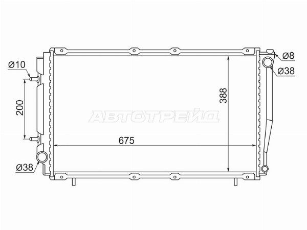 Радиатор охлаждения двигателя  Subaru Forester