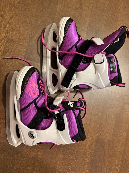 Patine reglabile iarna gheata fete K2 VELOCITY ICE LTD GIRLS