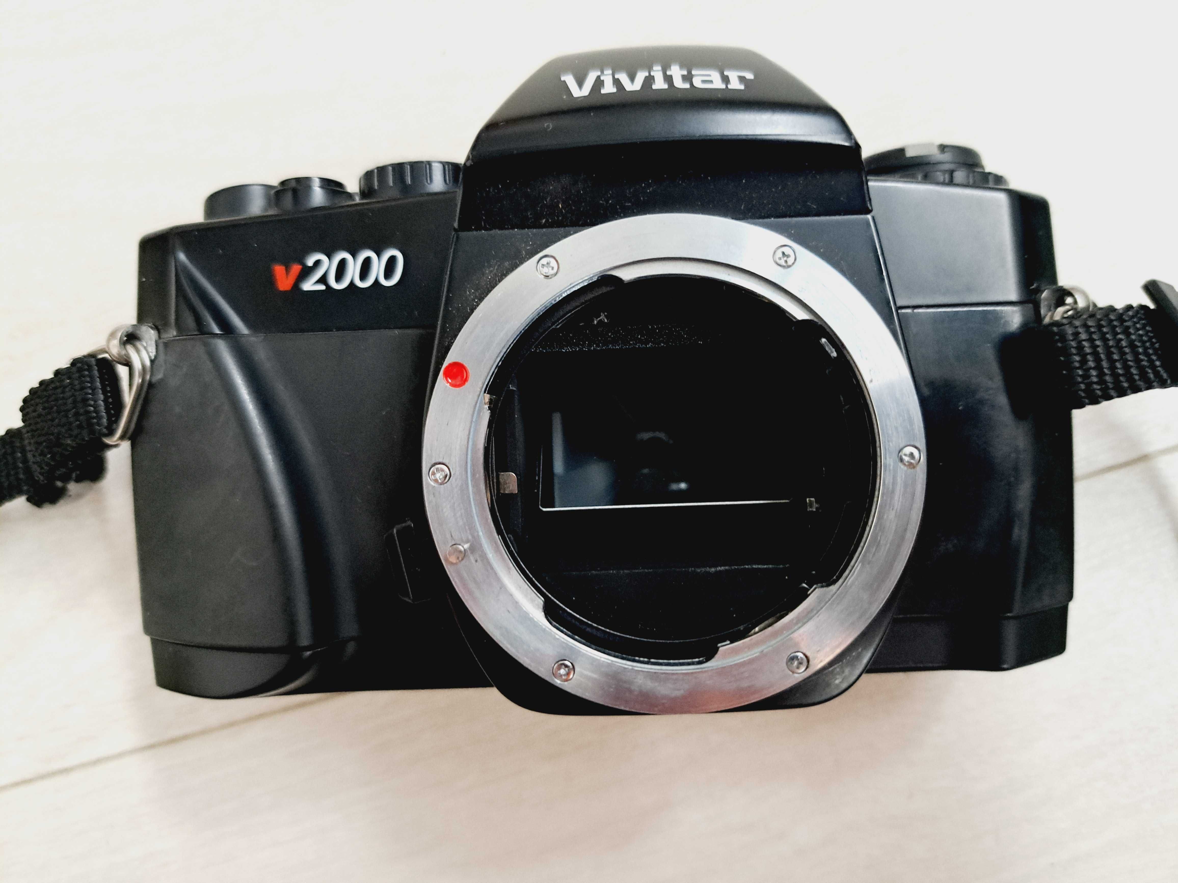 Camera foto Vivitar V2000 Film 35 mm SLR + 5 obiective + blitz