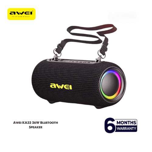 Awei KA33 — Мощная беспроводная колонка с RGB 26 Вт. Есть доставка