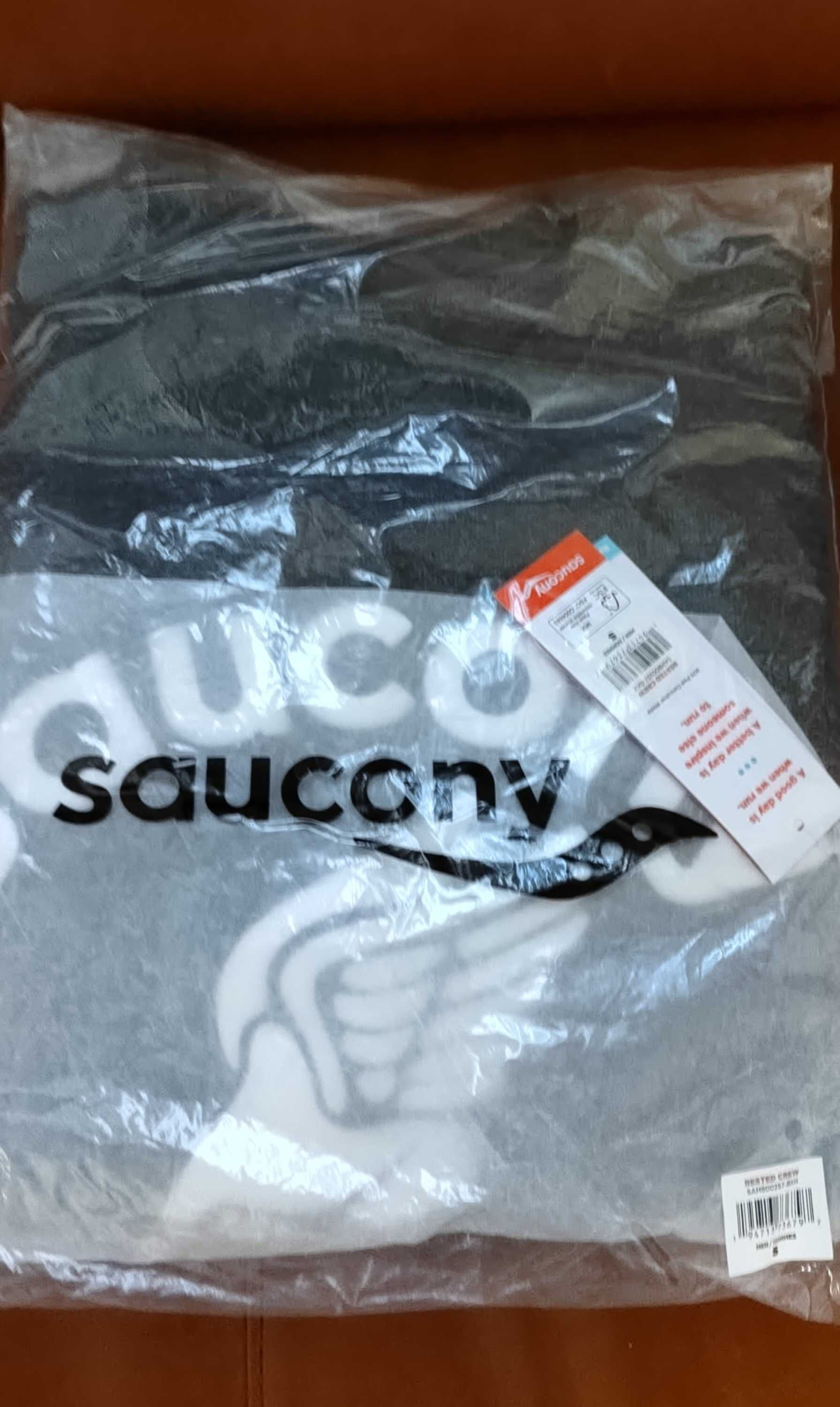 Saucony Rested Crew BLACK HEATHER