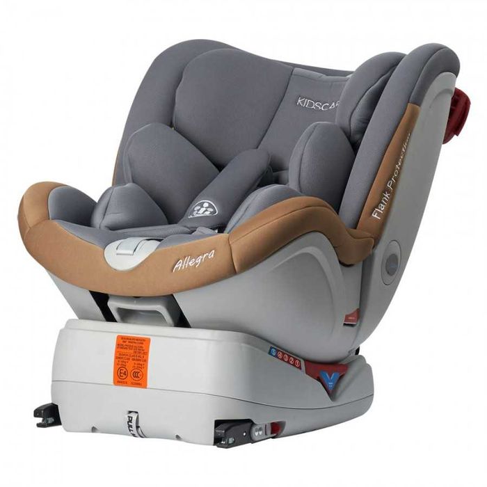 Vand scaun auto KidsCare Allegra, rotativ cu Isofix 0-36kg, gri