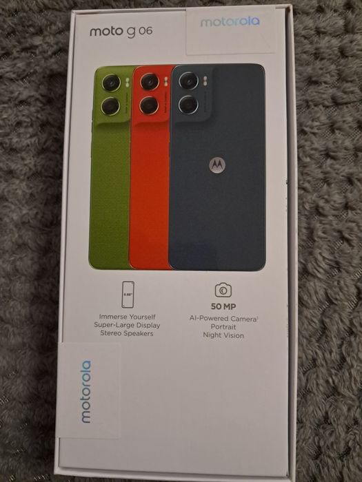 Telefon mobil Motorola Moto g06, 4GB RAM, 128GB, nou, sigilat,  garan