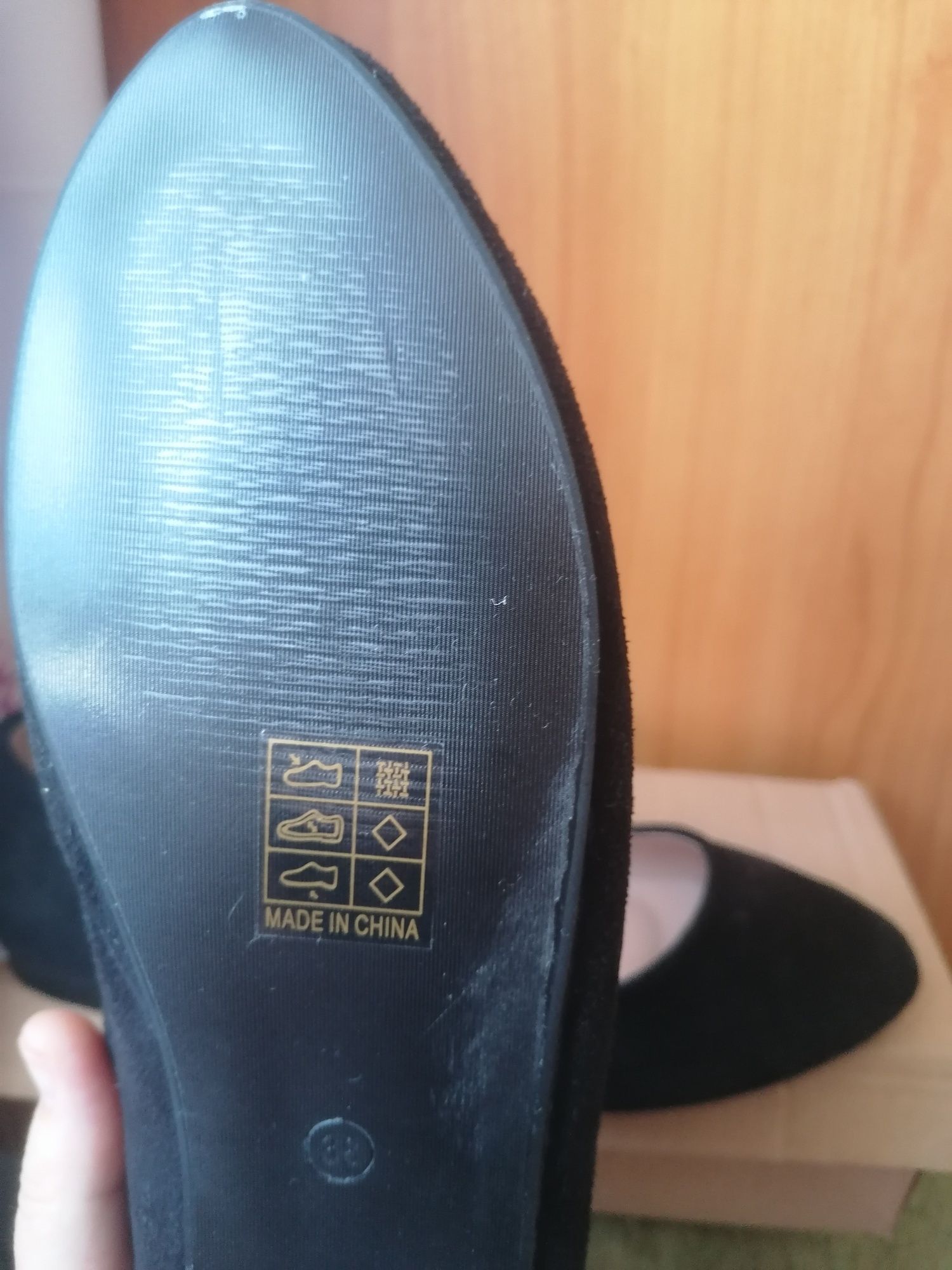 Balerini / pantofi negri, marimea 36,5