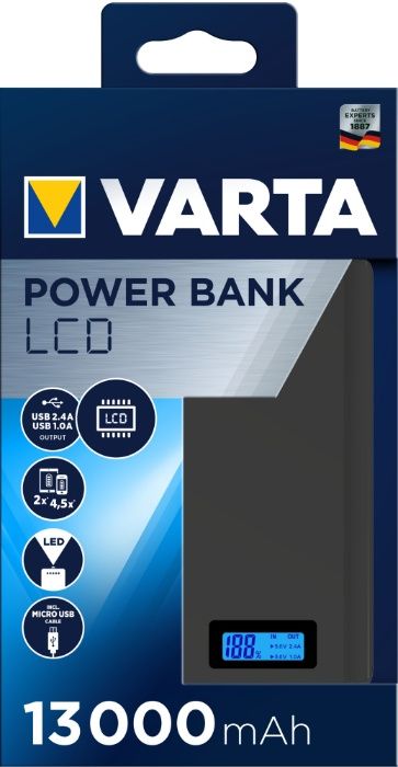 VARTA (Германия) POWER BANK 16 000 mAh, 13 000 mAh. Новые. Гарантия