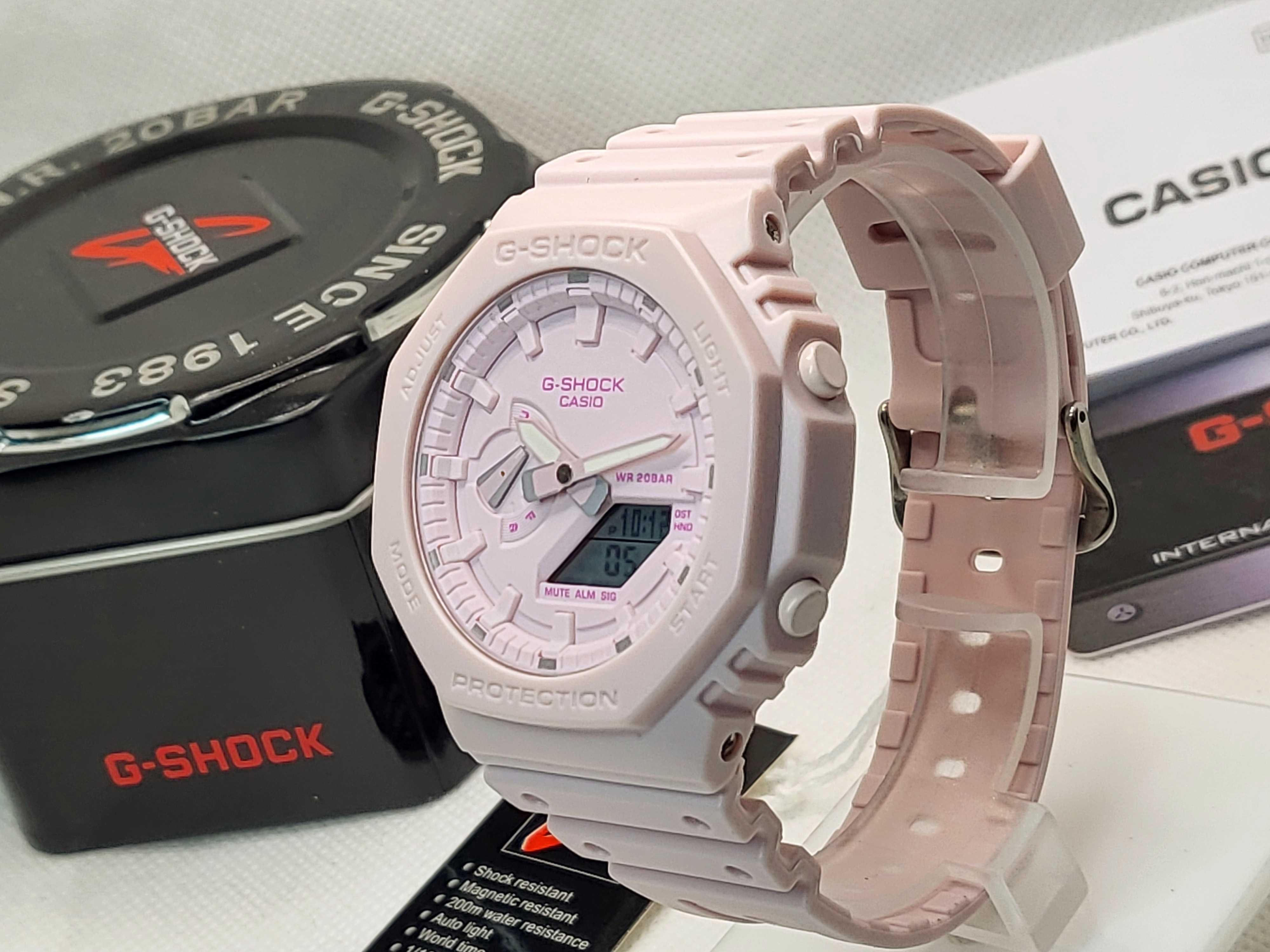 Ceas Casio g shock GA 2100 NEON PINK Nou, 2 ANI Garantie 2 ani