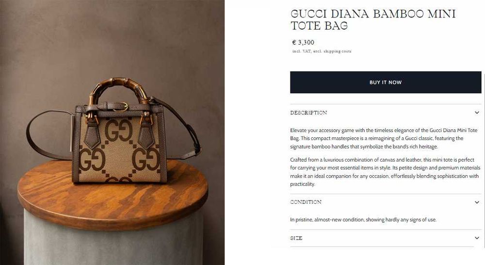 Geanta/Poseta Gucci Diana Bamboo