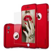 Husa telefon Iphone 6/6S Protectie 360° Ultrasubtire Red + Folie St