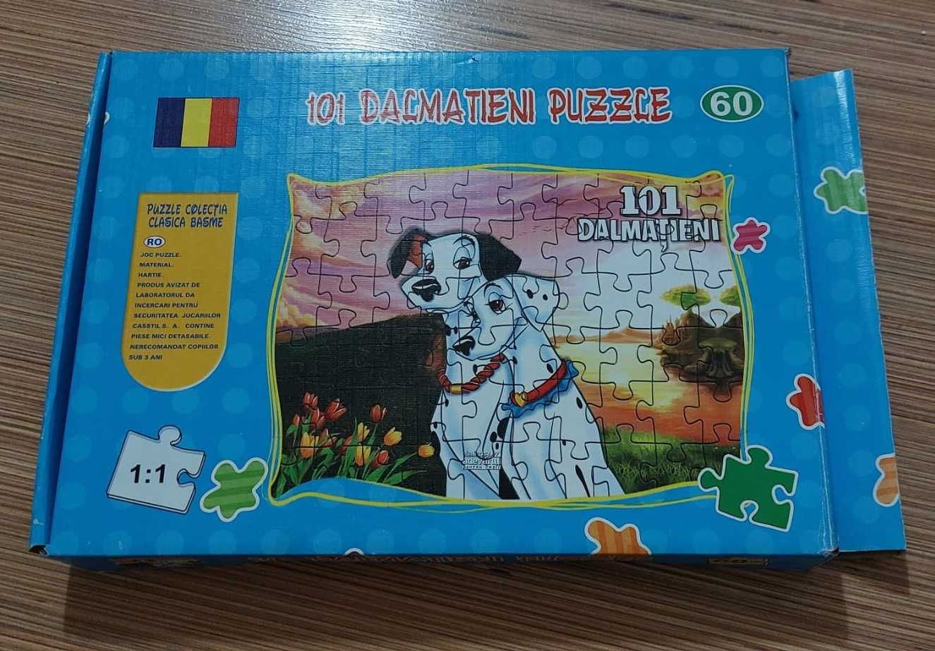 Puzzle 101 Dalmatieni 60 piese  recomandat copiilor peste 5 ani