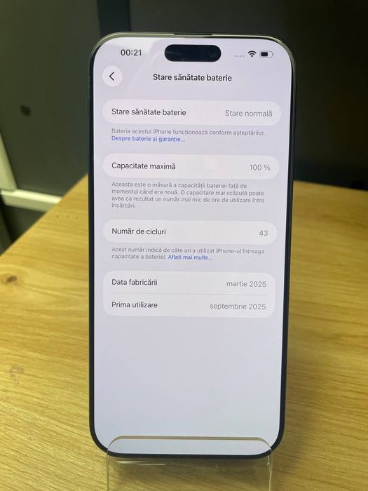 Telefon Apple iPhone 16 Pro Max 256 GB Black Titanium, Cod 112673