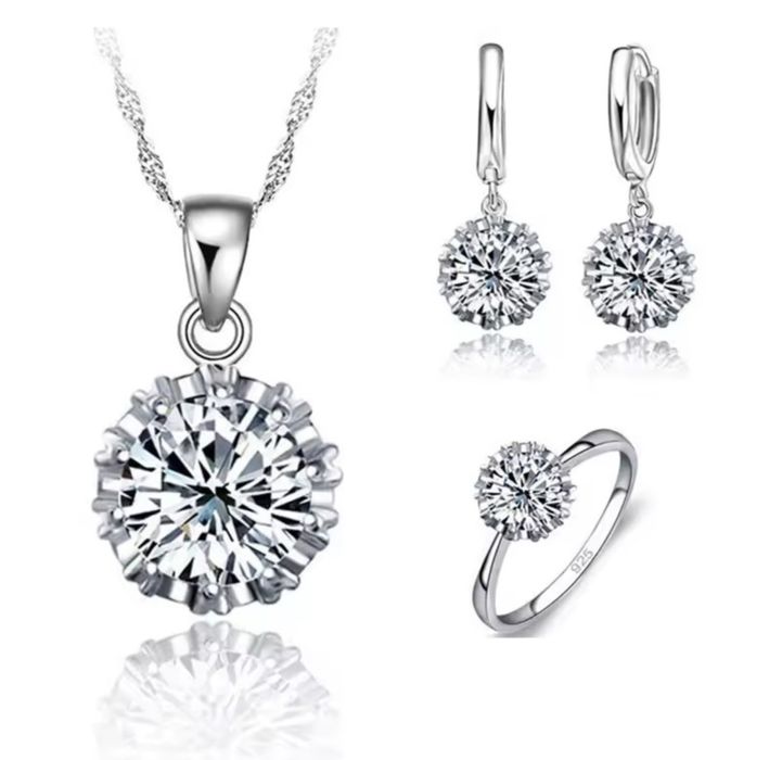 Set de bijuterii S925 cu zirconii size 5,6, 7, 8, 9