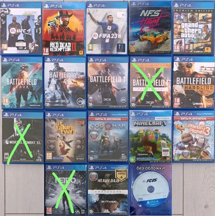 Игры для playstation 4 и ps5 на дисках в наличии в Кокшетау