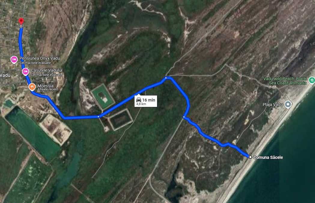 Teren 1000 mp Vadu - La Mare, cu bransament apa, curent, str asfaltata